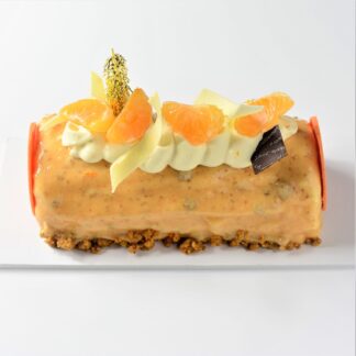 BÛCHE ROULÉE MANDARINE IMPÉRIAL 6 PERSONNES