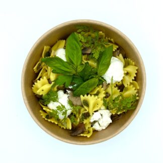 SALADIER DE FARFALLES CHAMPIGNONS RICOTTA