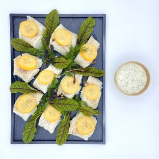 PLATEAU DE CABILLAUD CITRON CONFIT