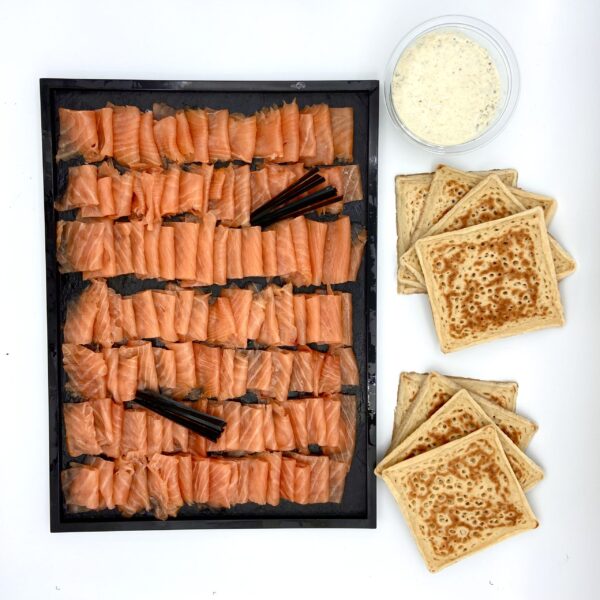 PLATEAU DE SAUMON FUMÉ DE BOULOGNE SUR MER 600g