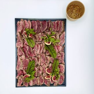 PLATEAU DE FILET DE BŒUF FRANÇAIS MOUTARDE, FIGUES FRAÎCHES