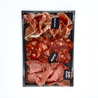 ASSIETTE DE CHIFFONADE DE CHARCUTERIES FINES ITALIENNES, ESPAGNOLES, ET CORSES 200g