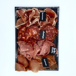 CHIFFONADE DE CHARCUTERIES FINES ITALIENNES, ESPAGNOLES, ET CORSES 300g