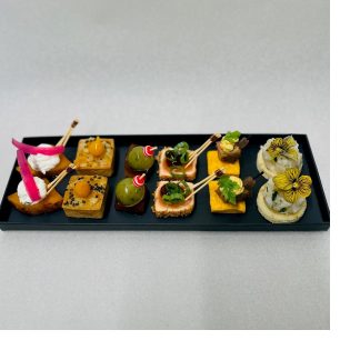 PLATEAU COCKTAIL SALE 12P CHARLES FRANCOIS DAUBIGNY