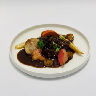 CIVET DE CHEVREUIL A LA BIERE DE NOEL ET AUX EPICES