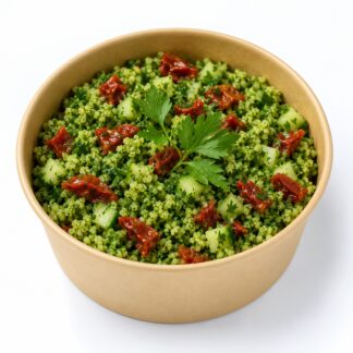 SALADE DE TABOULÉ AUX HERBES FRAÎCHES ET DÉS DE CONCOMBRES
